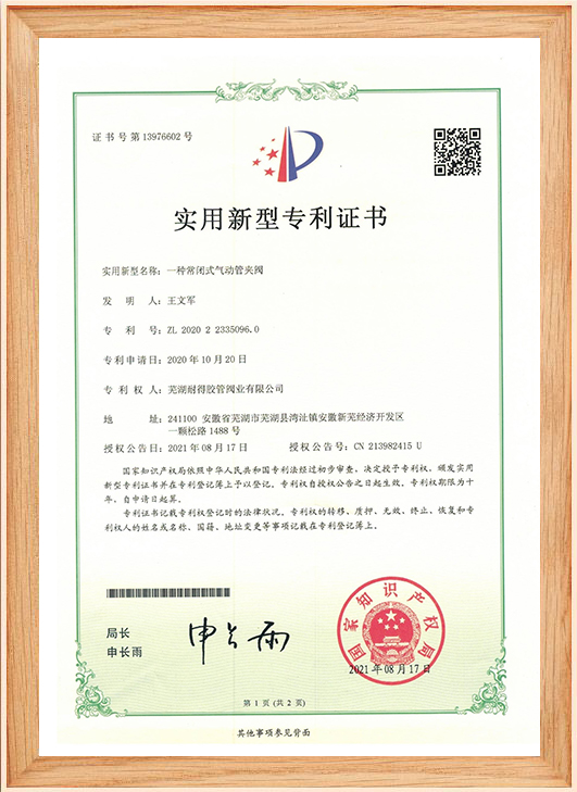 專(zhuān)利證書(shū)15